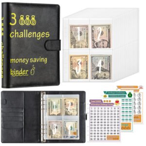 A5 Savings Binder – 100 Envelopes Money Saving Challenge | Budget Organizer with 25 Cash Envelopes & 3 Trackers to Save $5,050